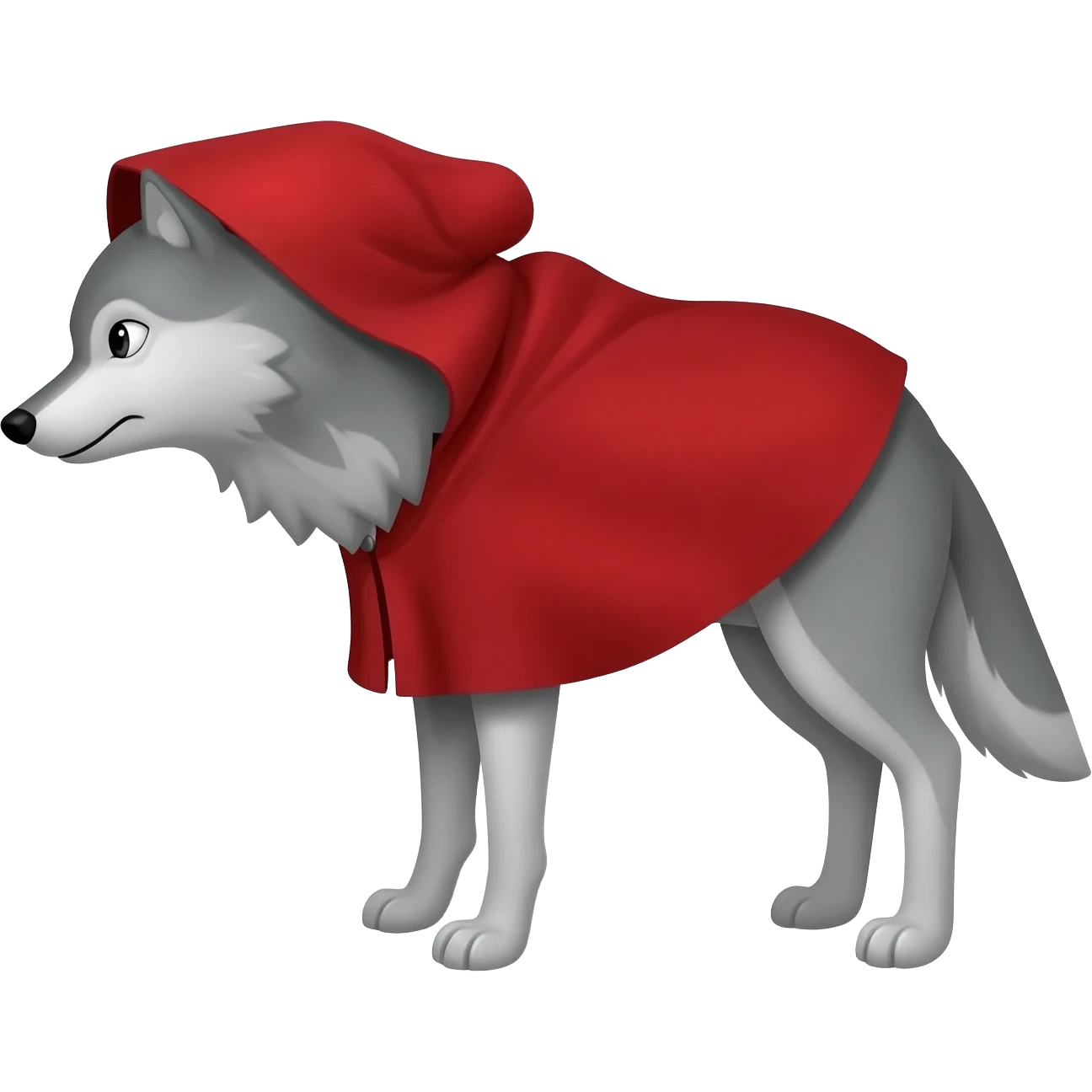 imagen del lobo de la caperucita emoji