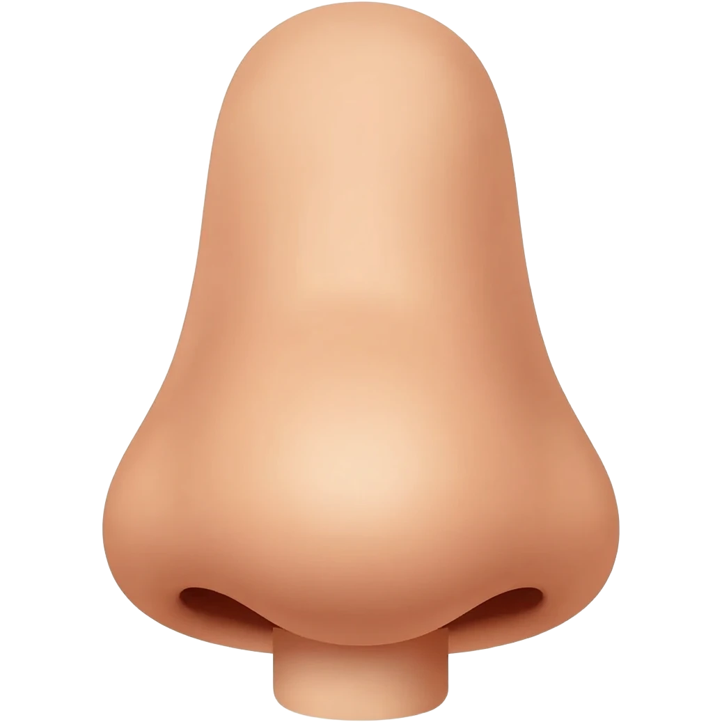 a finger in the nose emoji