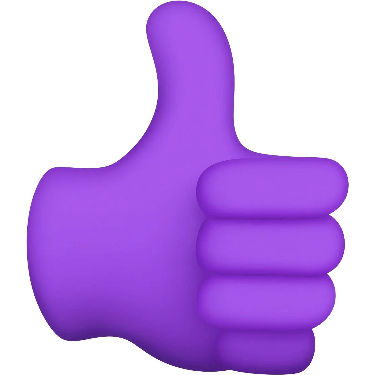 bigger thumb emoji purple emoji