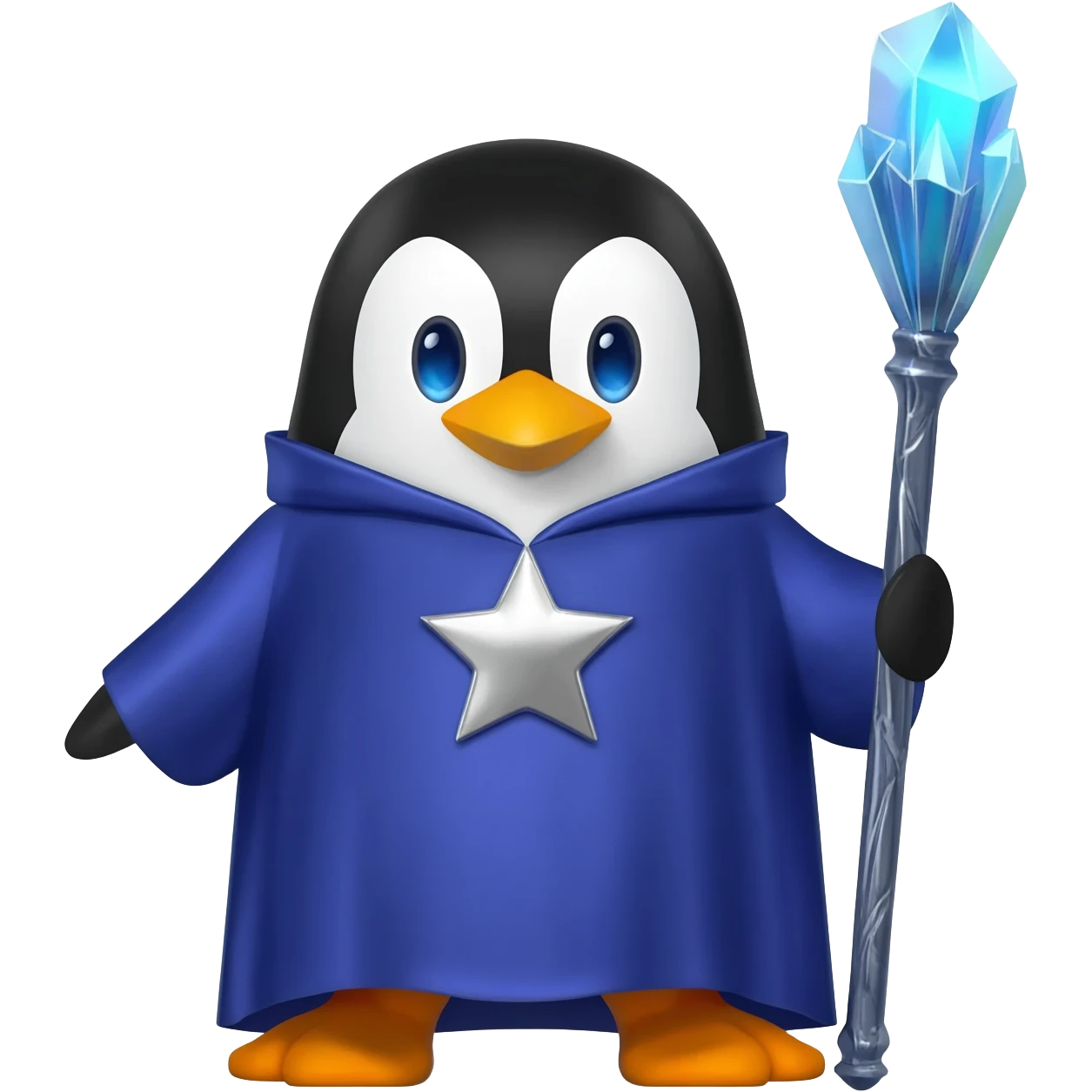 Penguin Wizard emoji