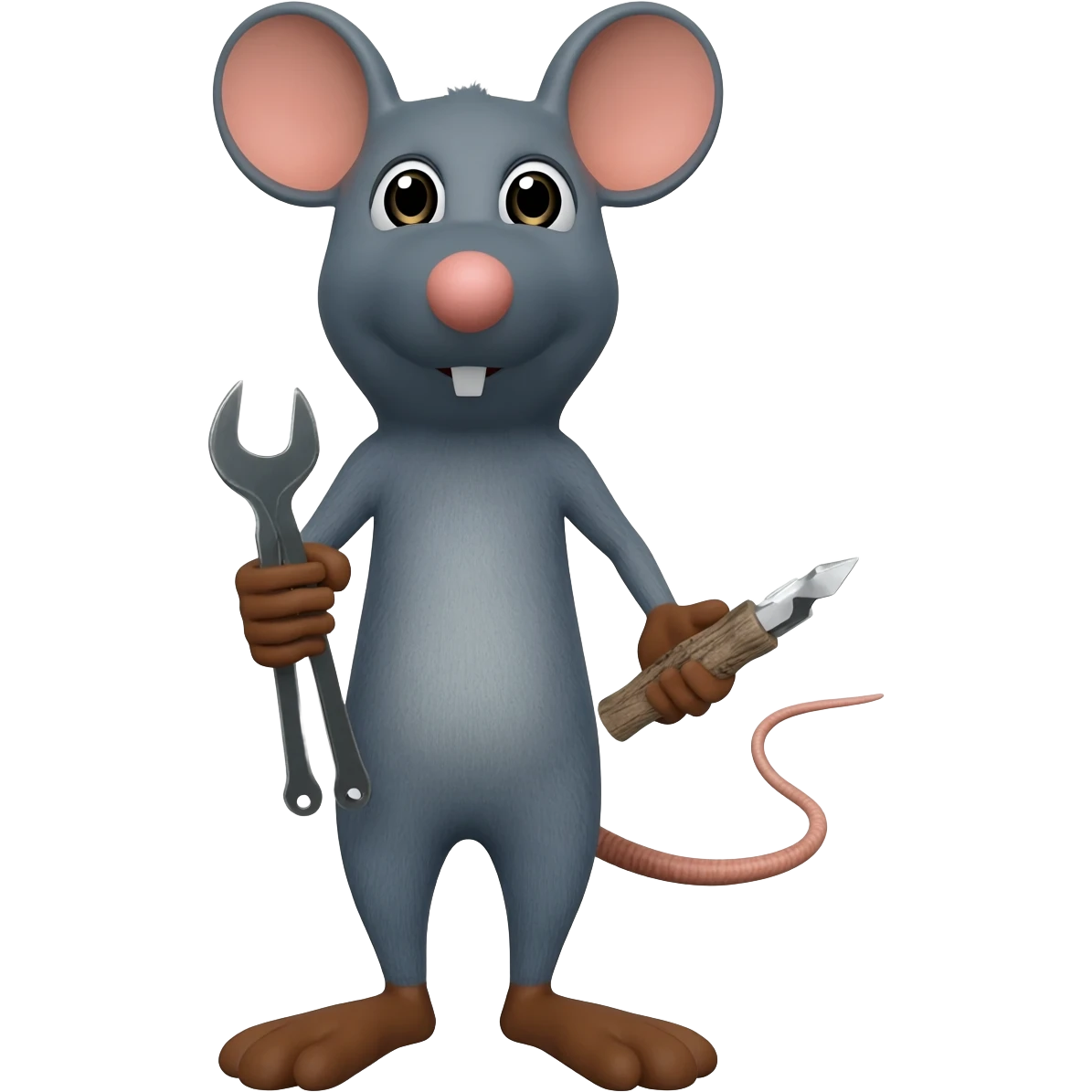 mouse holding tools emoji