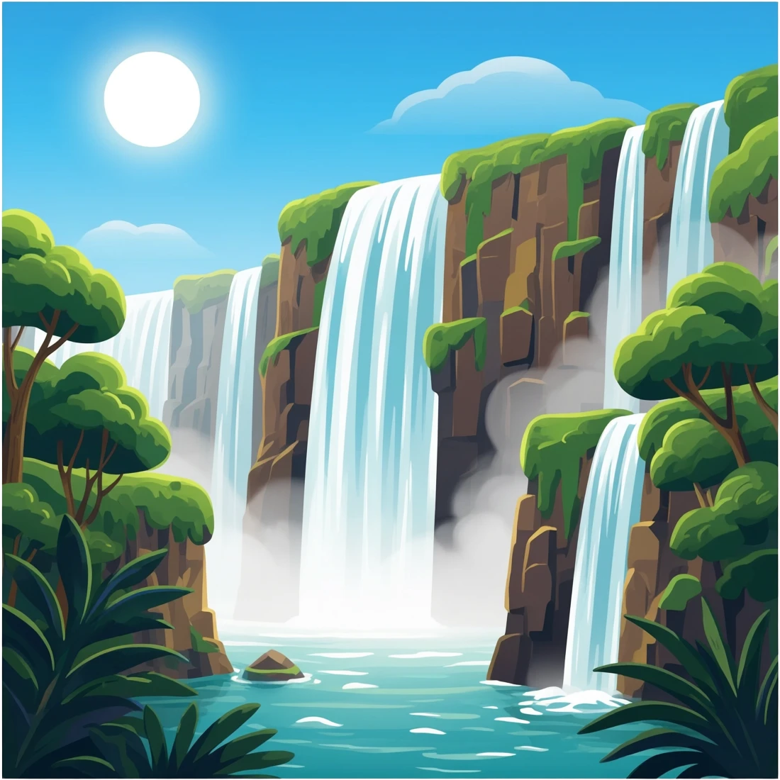 Iguazu Falls emoji