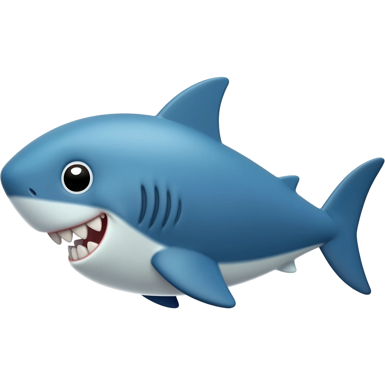 Baby shark with teeth emoji
