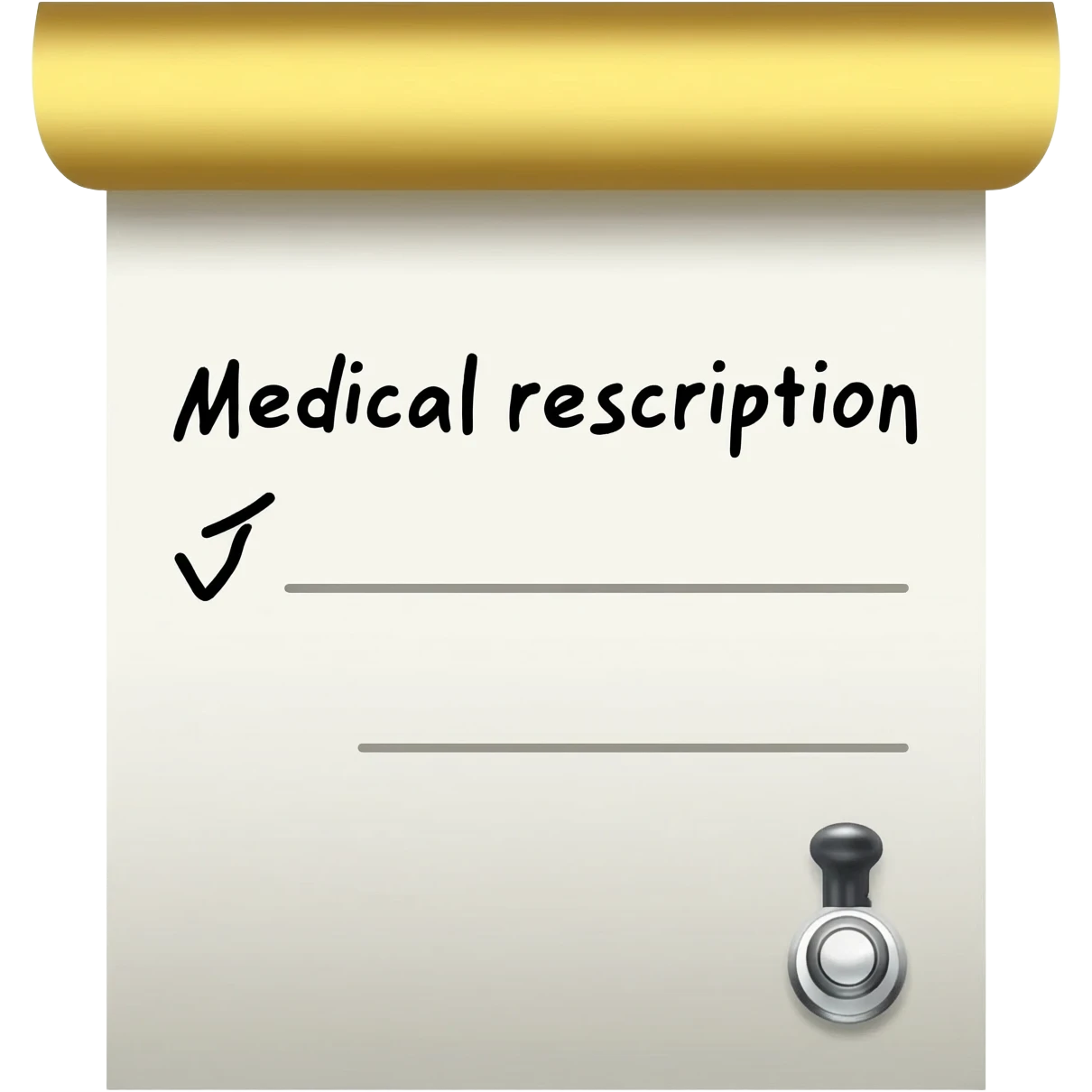 medical prescription emoji