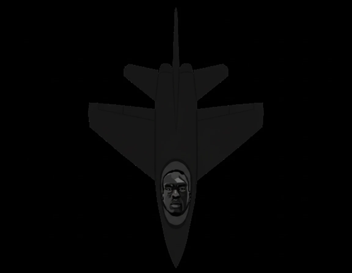 change the angle to be from top of the plane, orthogonal 2d emoji