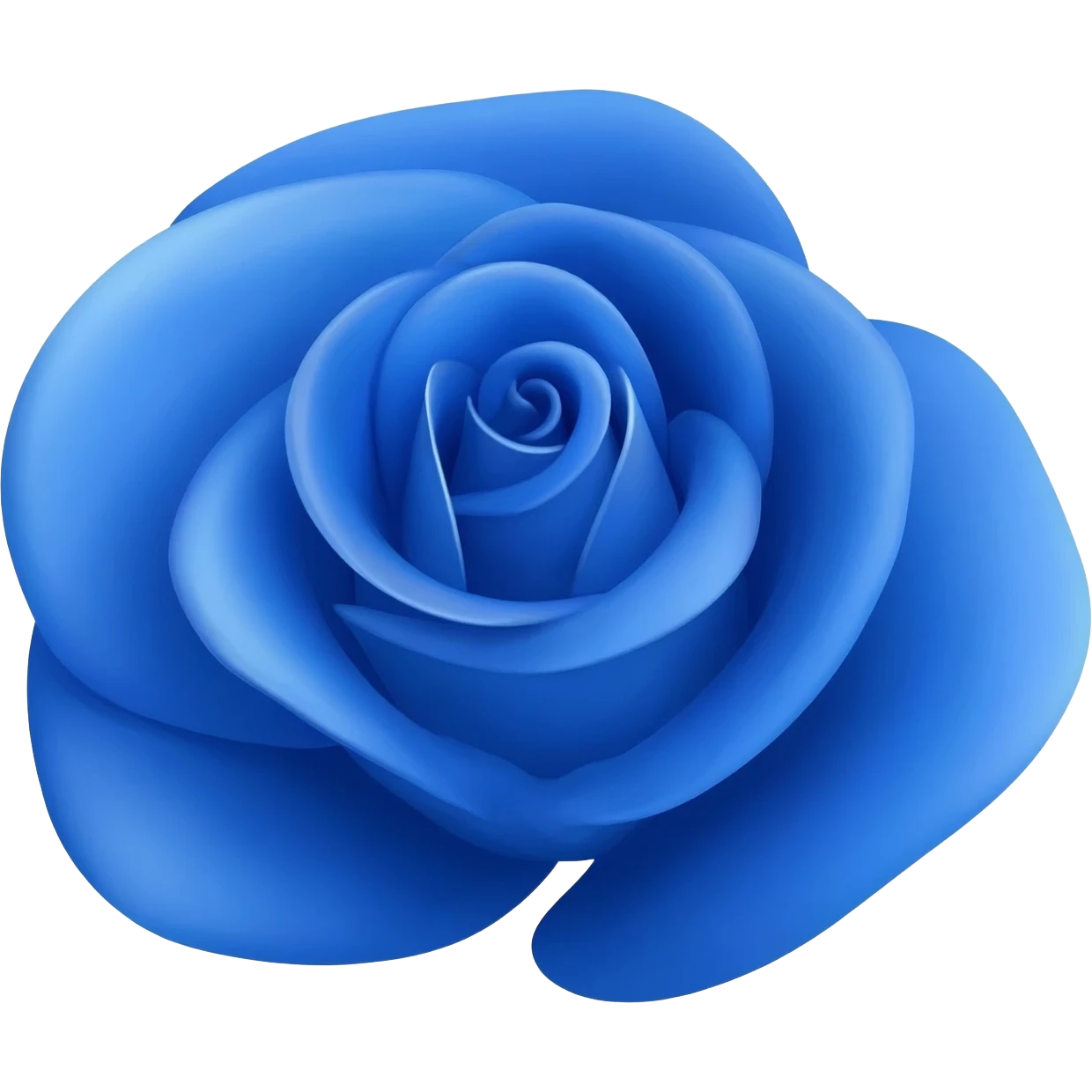 Rosa azul emoji
