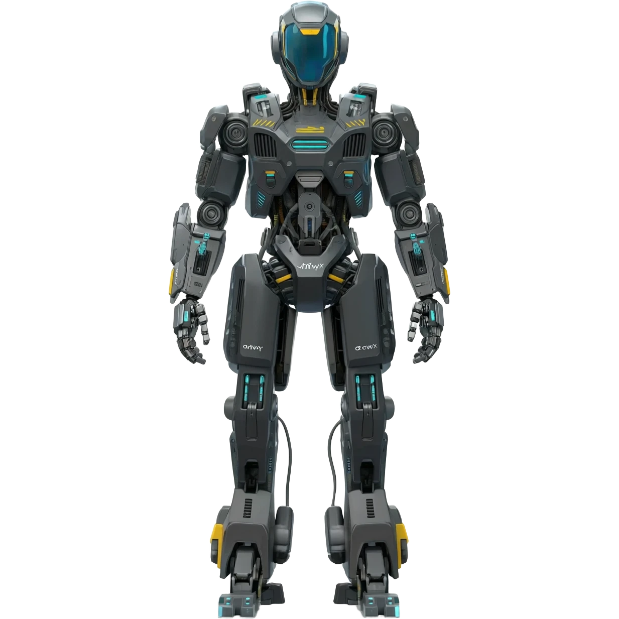 Futuristic technological modern cyberpunk mecha robot emoji