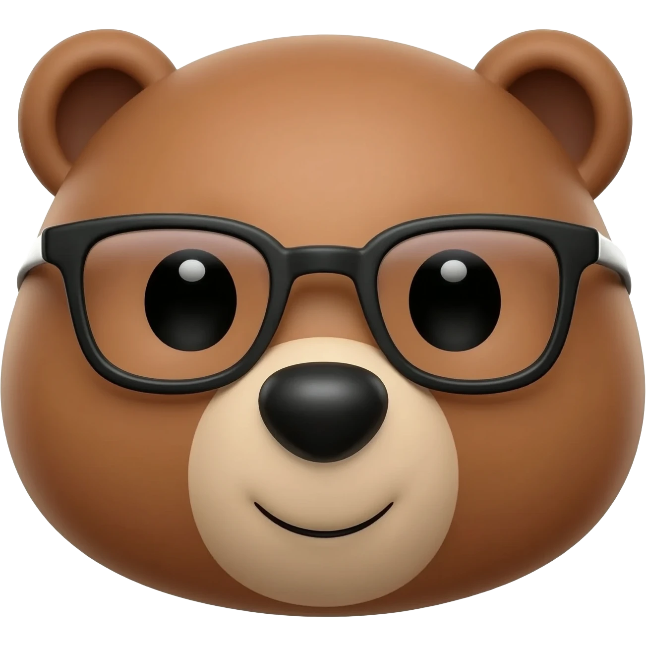 Bear with glasses  profile picture emoji