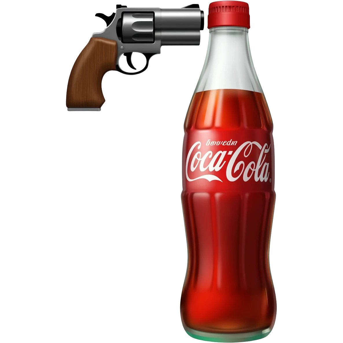 Gun to the head Coca-cola emoji