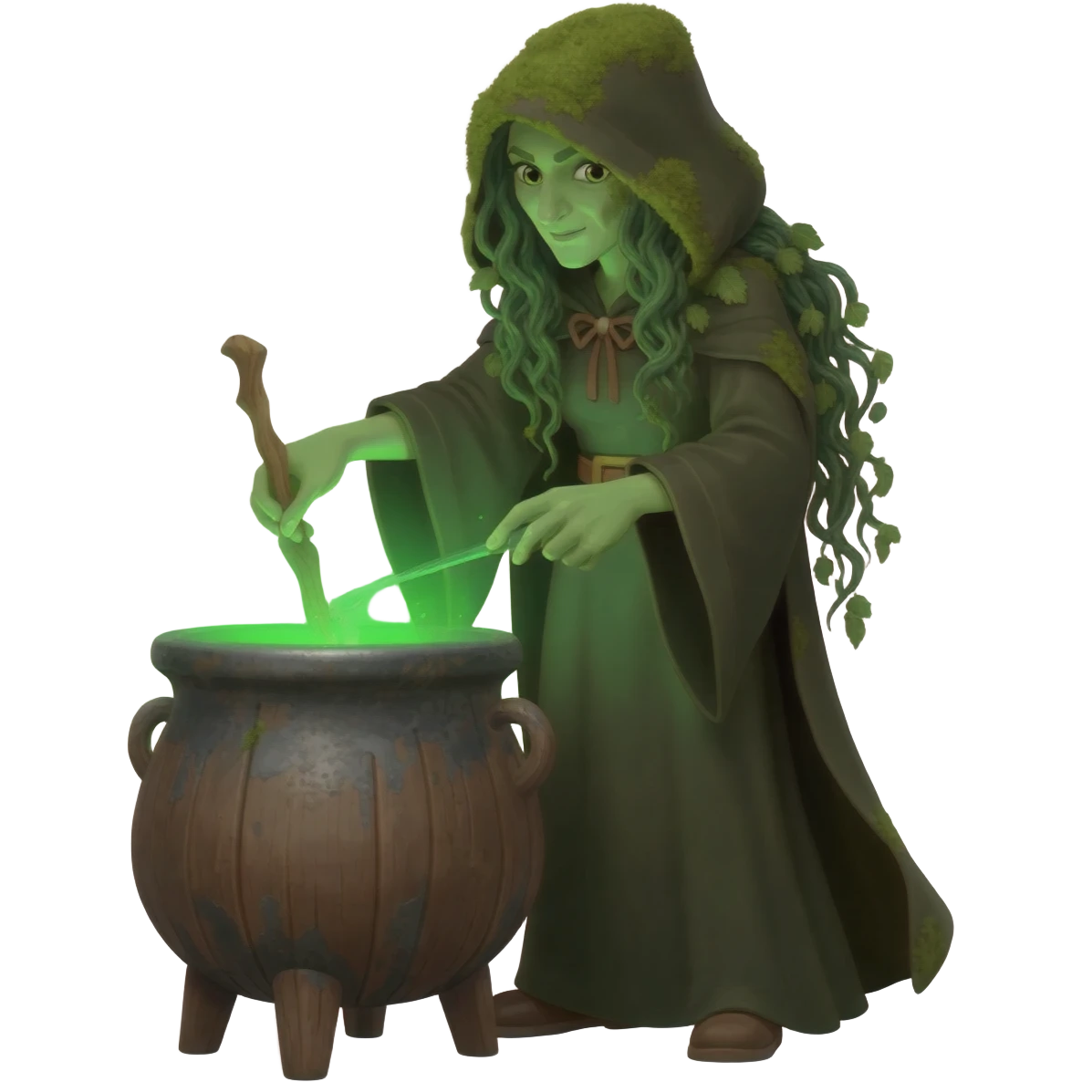 green witch cooking potion emoji
