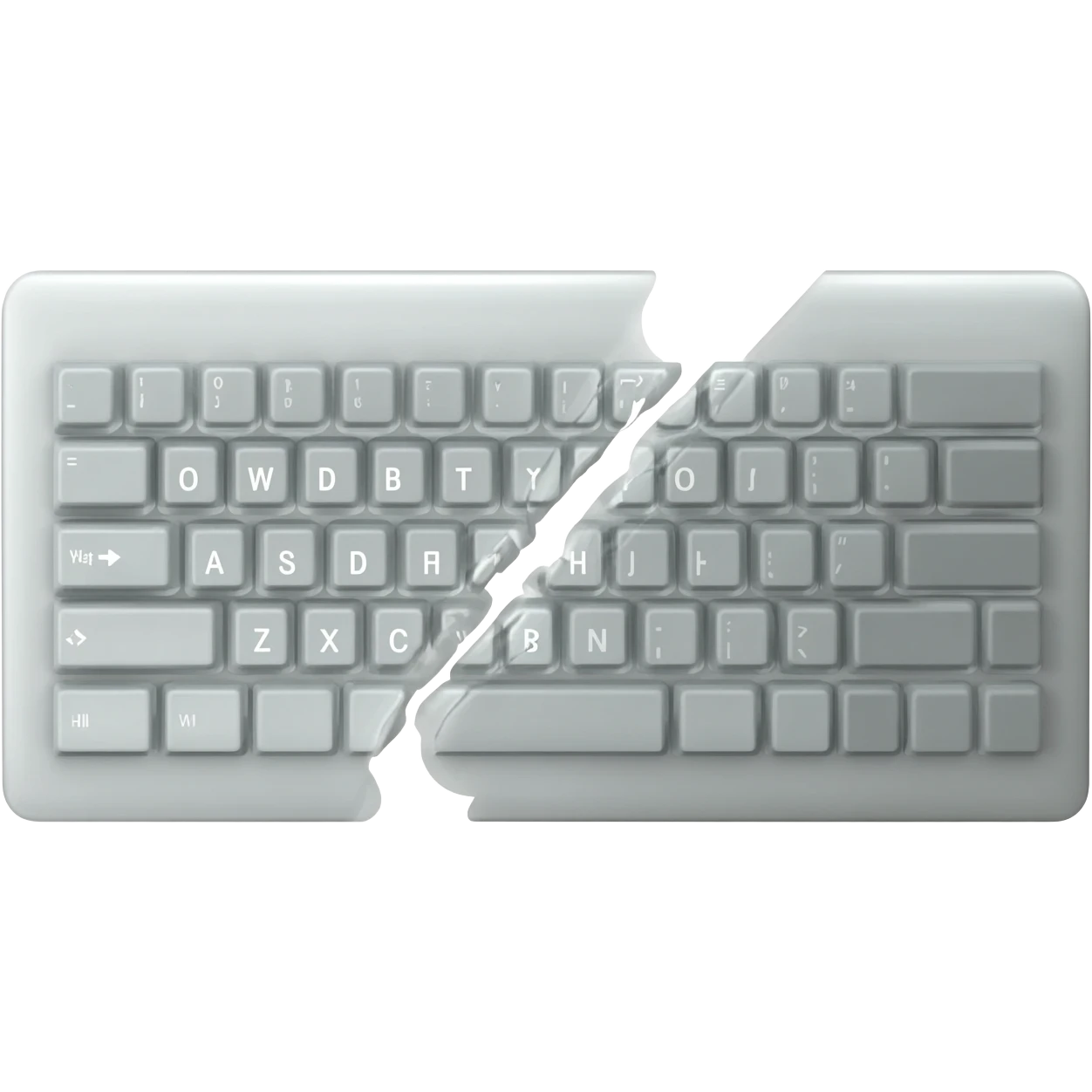 split keyboard emoji