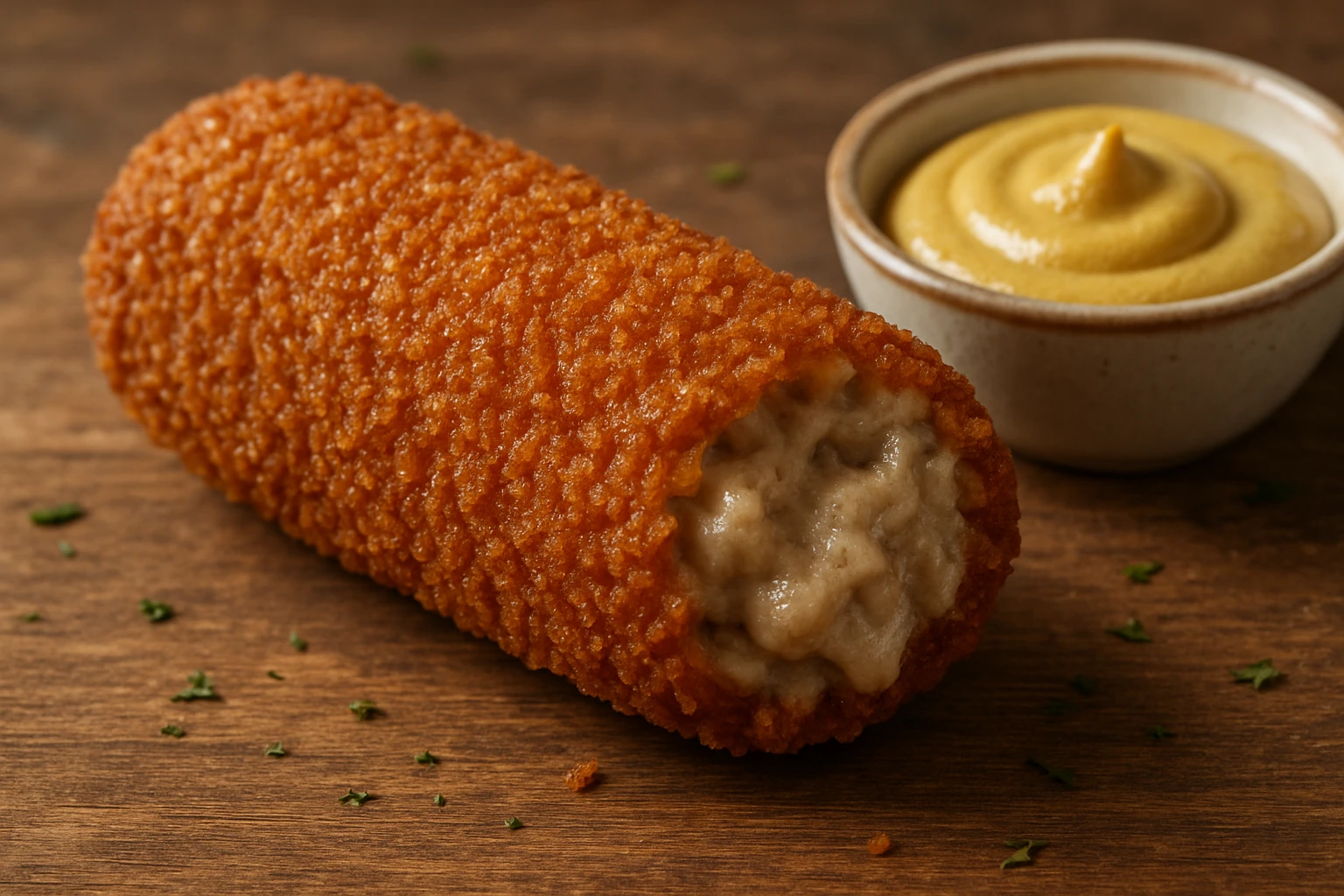 realistic Dutch kroket with crunchy texture emoji