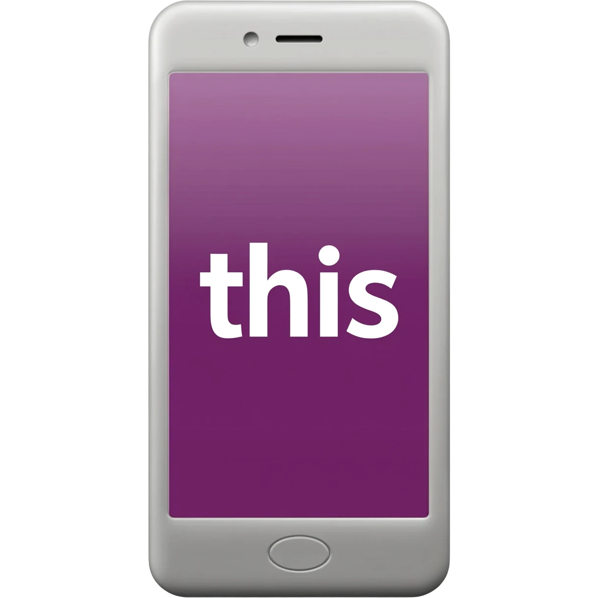 Create me an emoji of a phone with this is the middle of the screen emoji