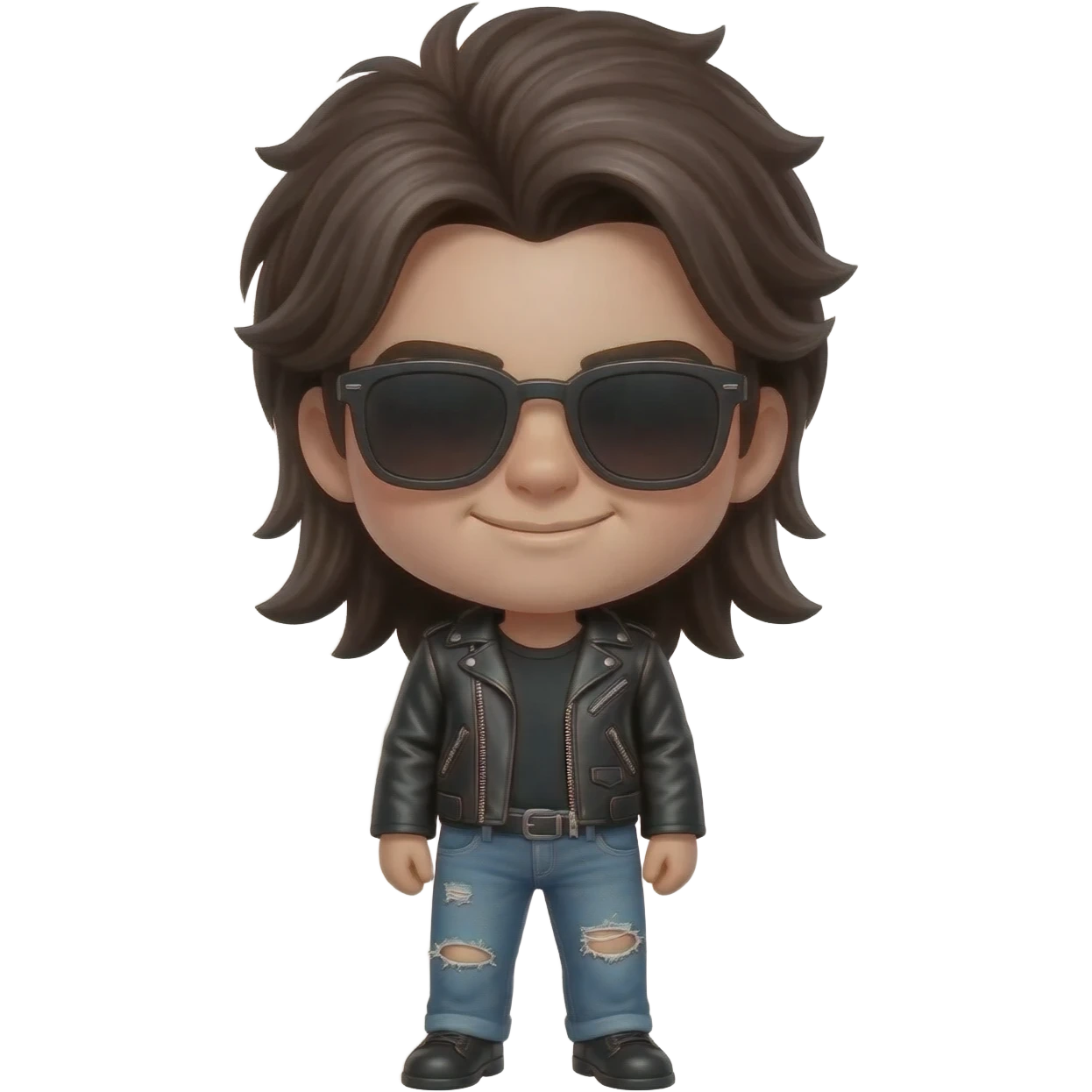 A baddie type attitude emoji with glasses like and she's like pulling it down emoji