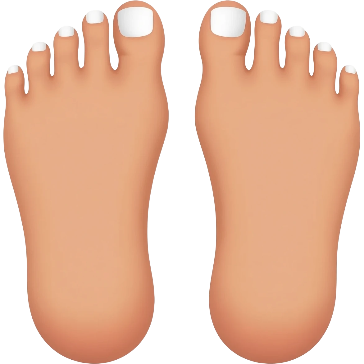 piedini 36 smalto bianco emoji