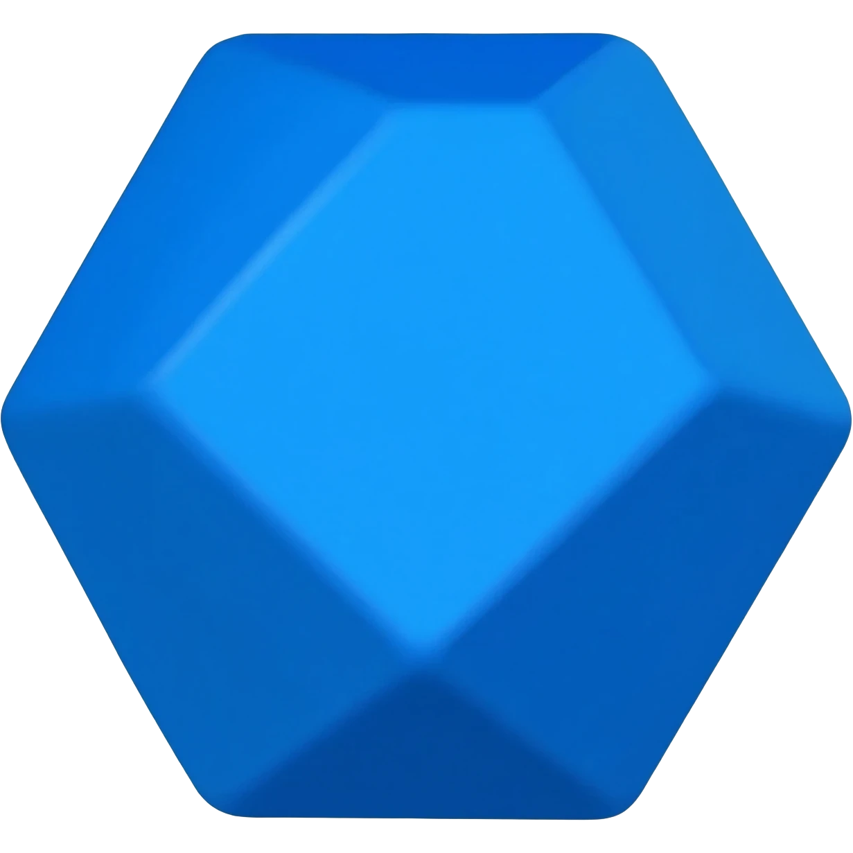 A blue di8 emoji