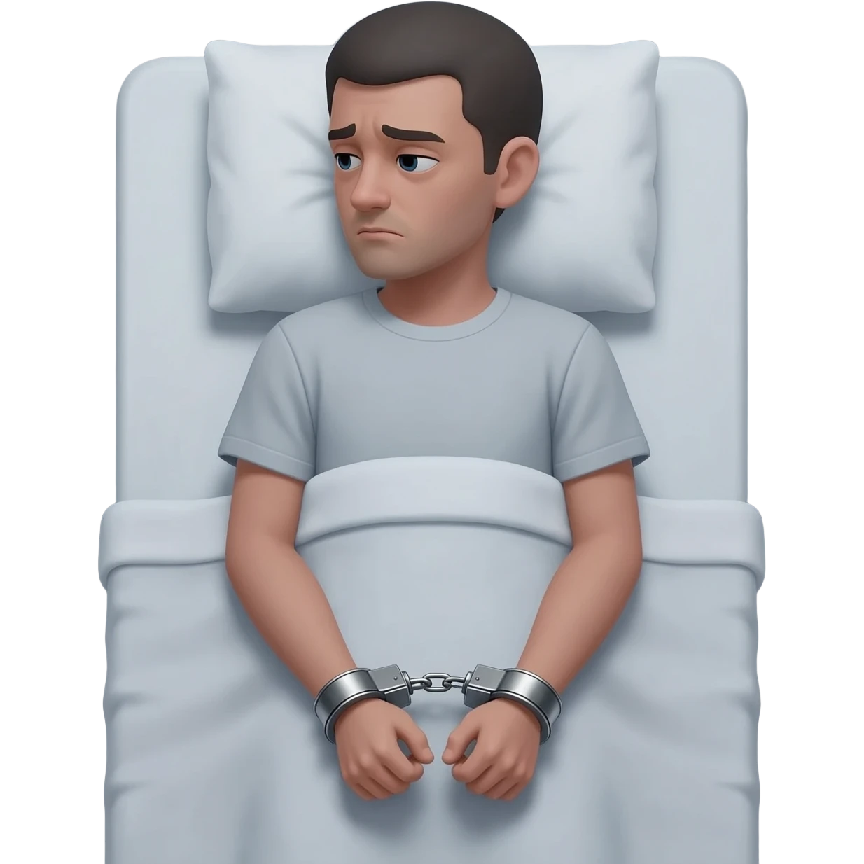 Handcuffed to bed emoji