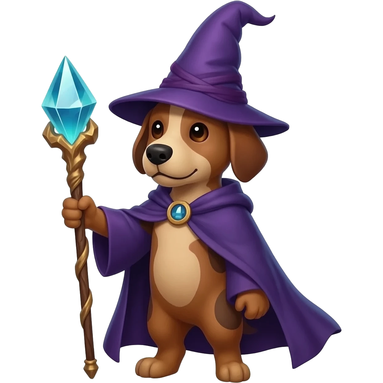 Dog wizard emoji