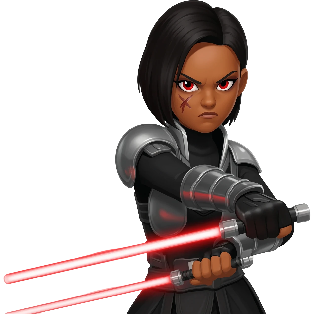 assaj ventress from star wars angry emoji