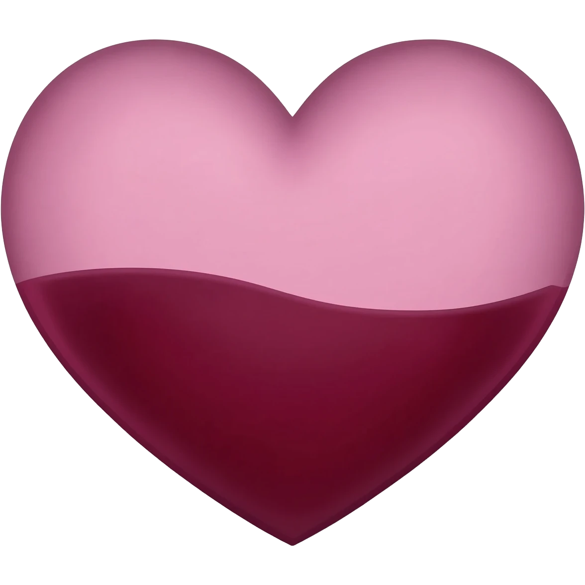 Corazón vinotinto emoji