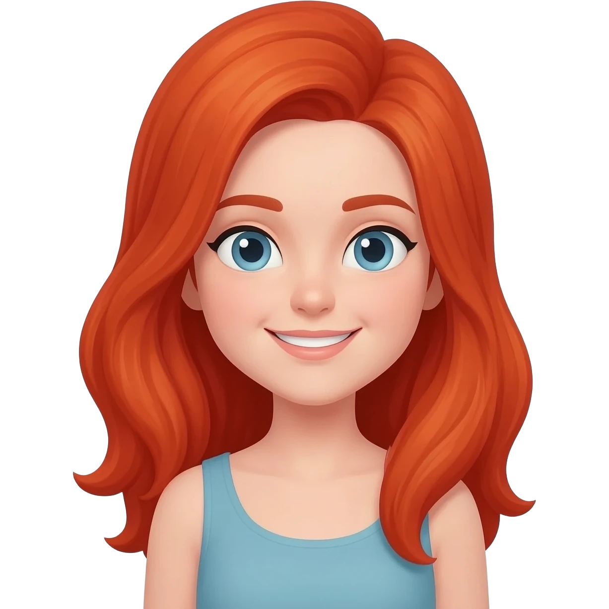 Mujer de pelo rojizo emoji