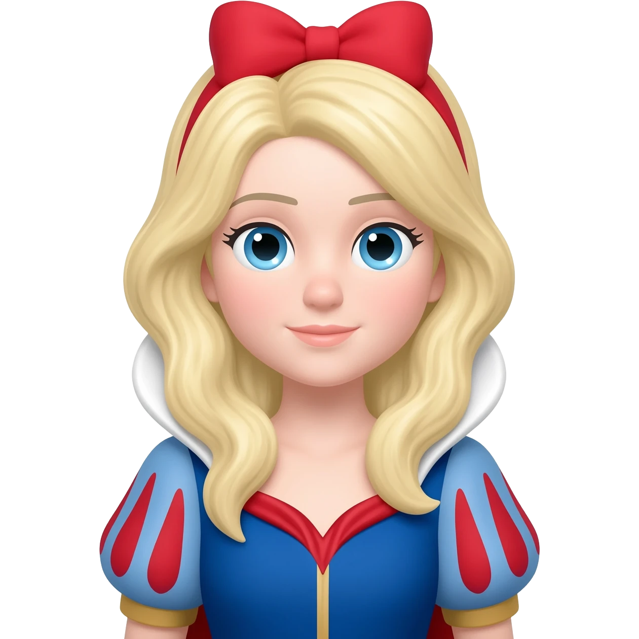 Une fille comme blanche neige emoji
