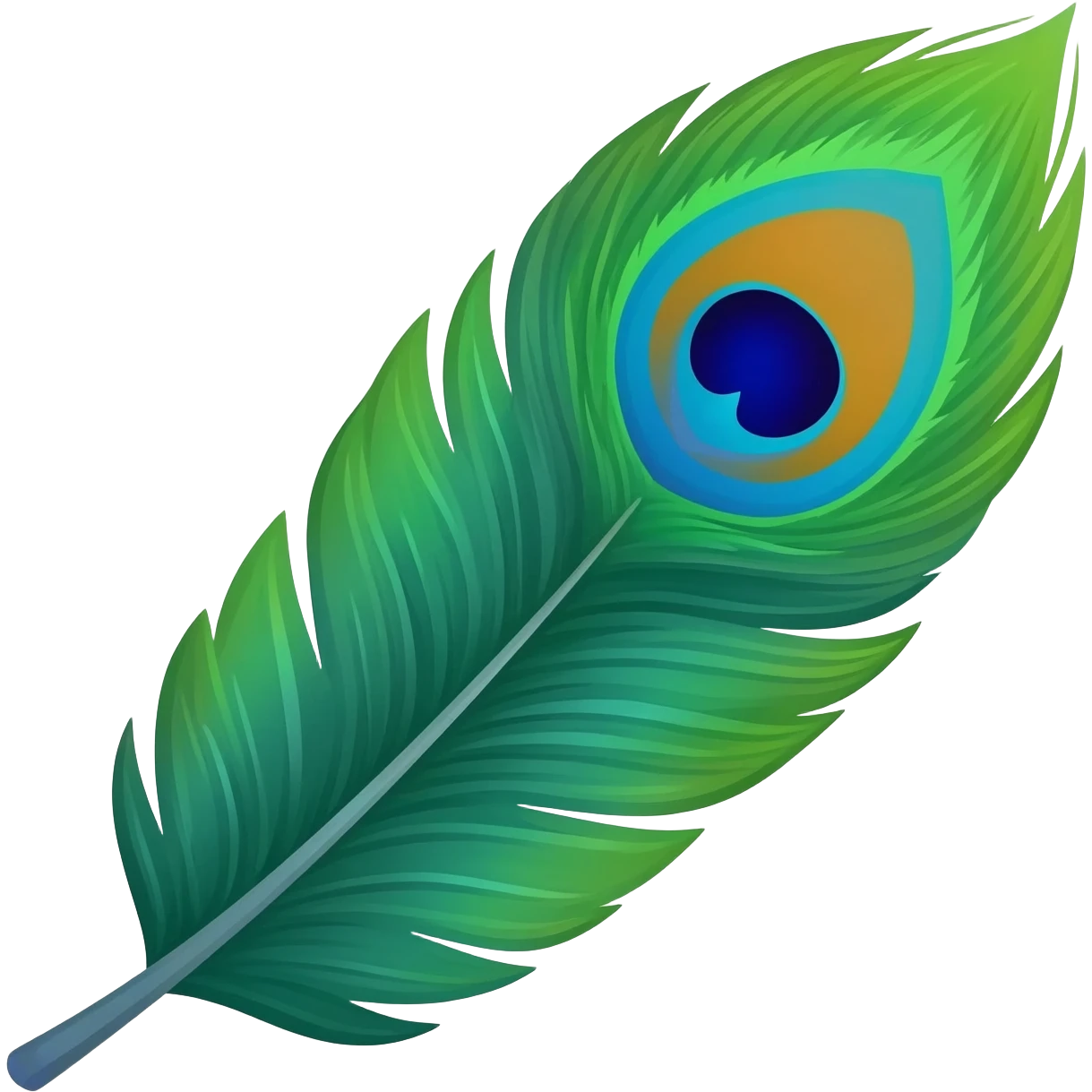 Peacock feather emoji emoji