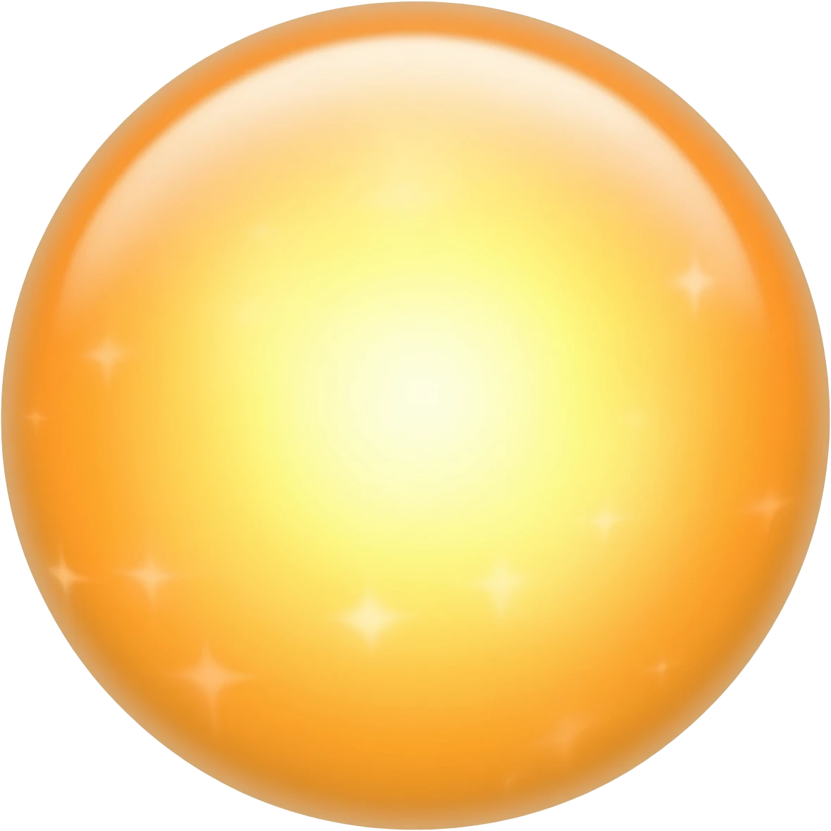 Ball of light fairy emoji