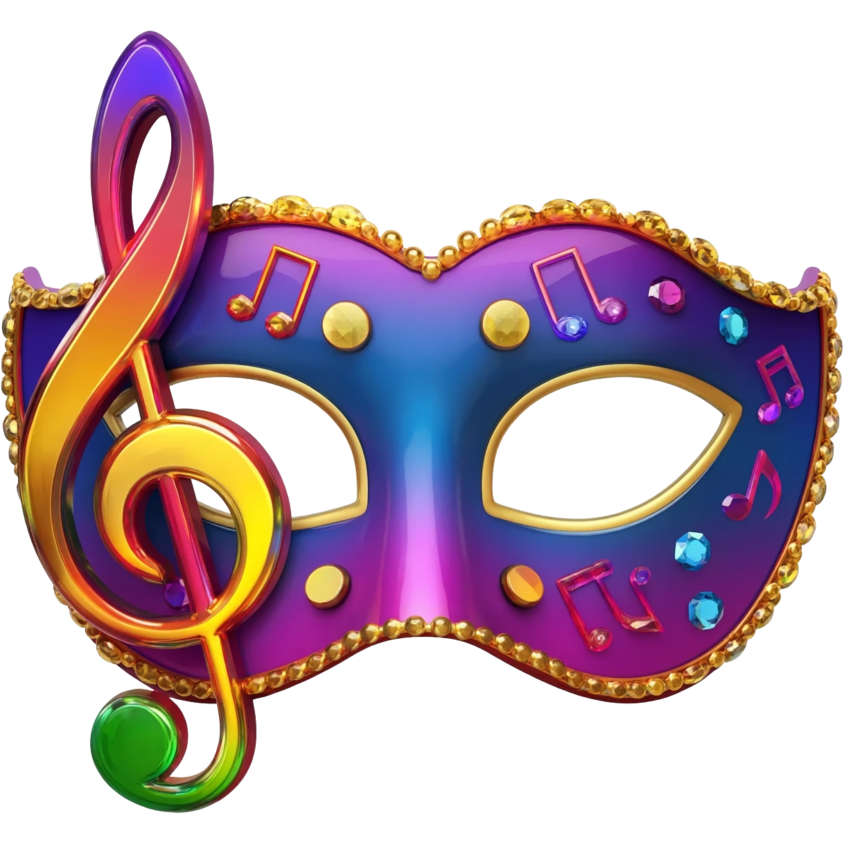 Create a bright and artistic emoji that represents musical theater. emoji