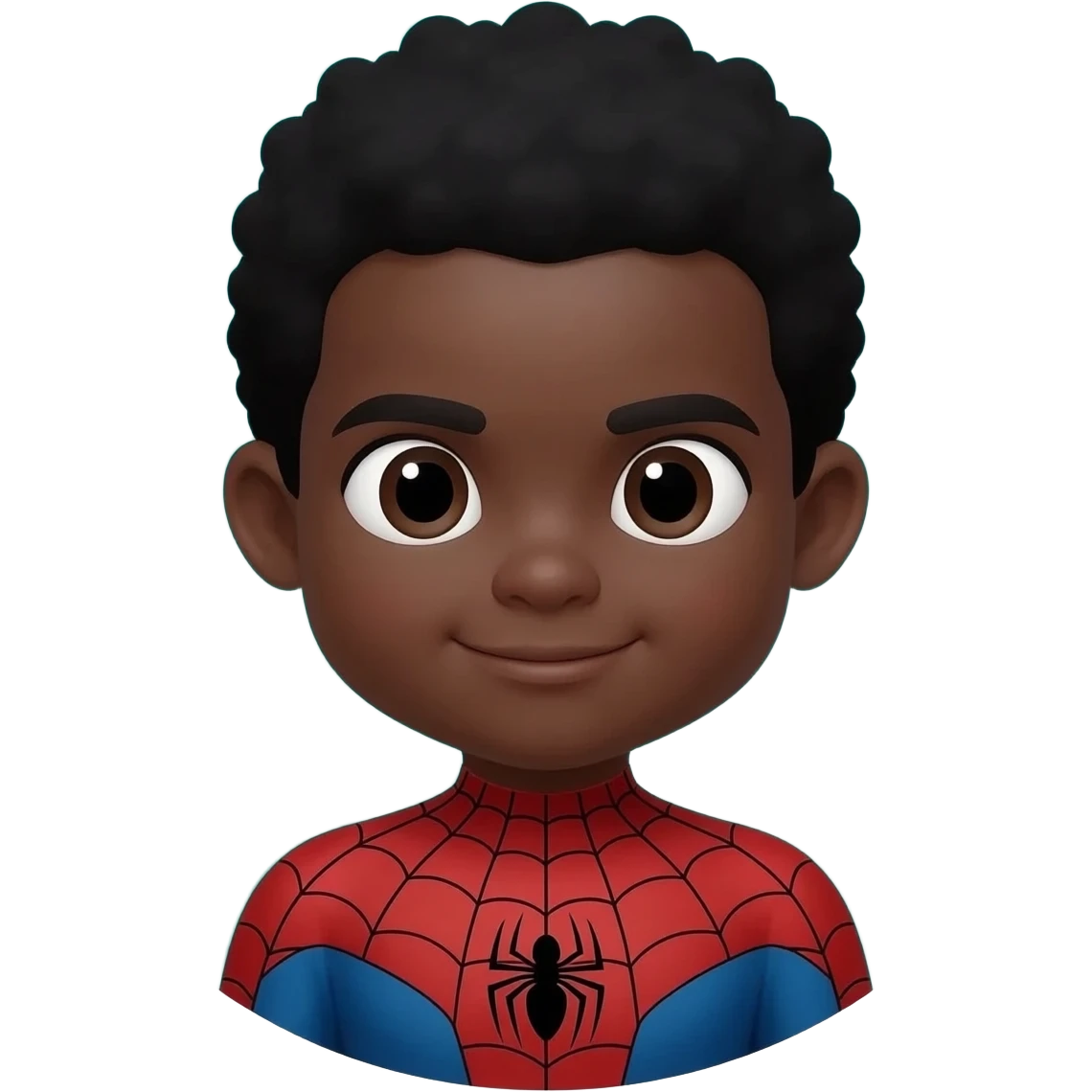 🕷👦🏿🟢🔵🕸 emoji