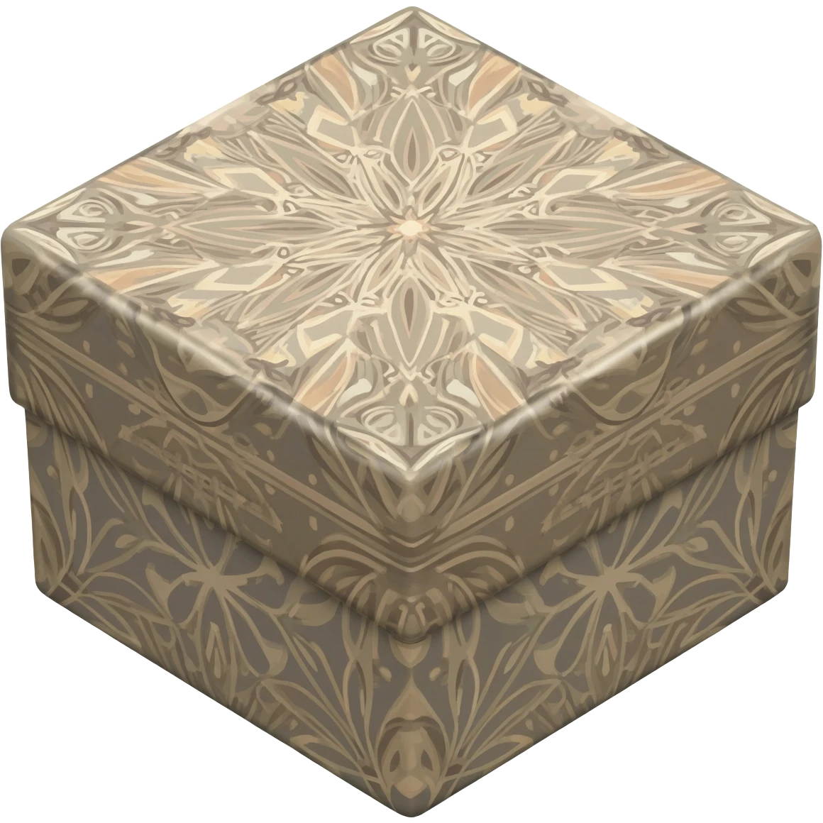 A square shaped box and din that a design emoji