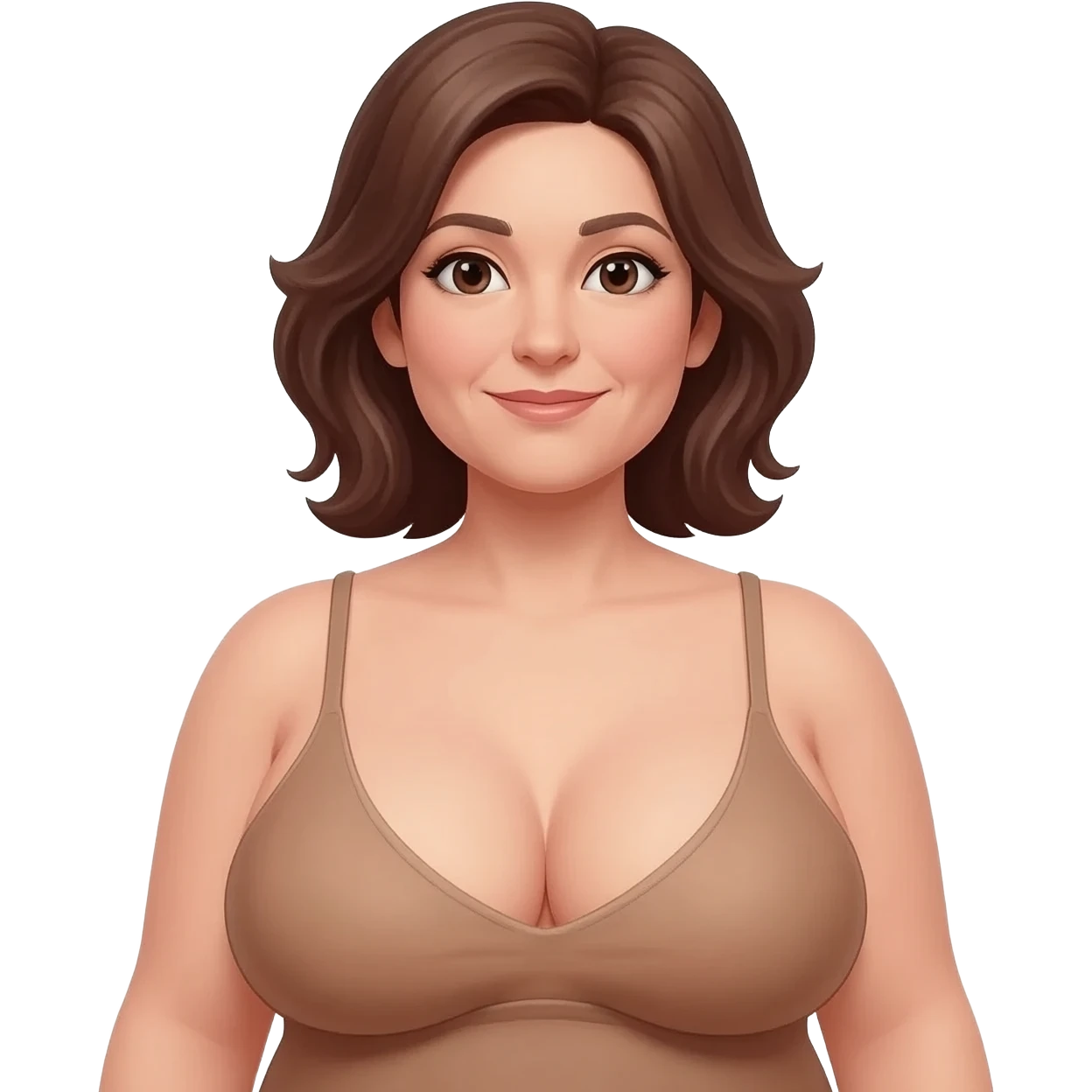 Veľké prsia milfka hore bez emoji