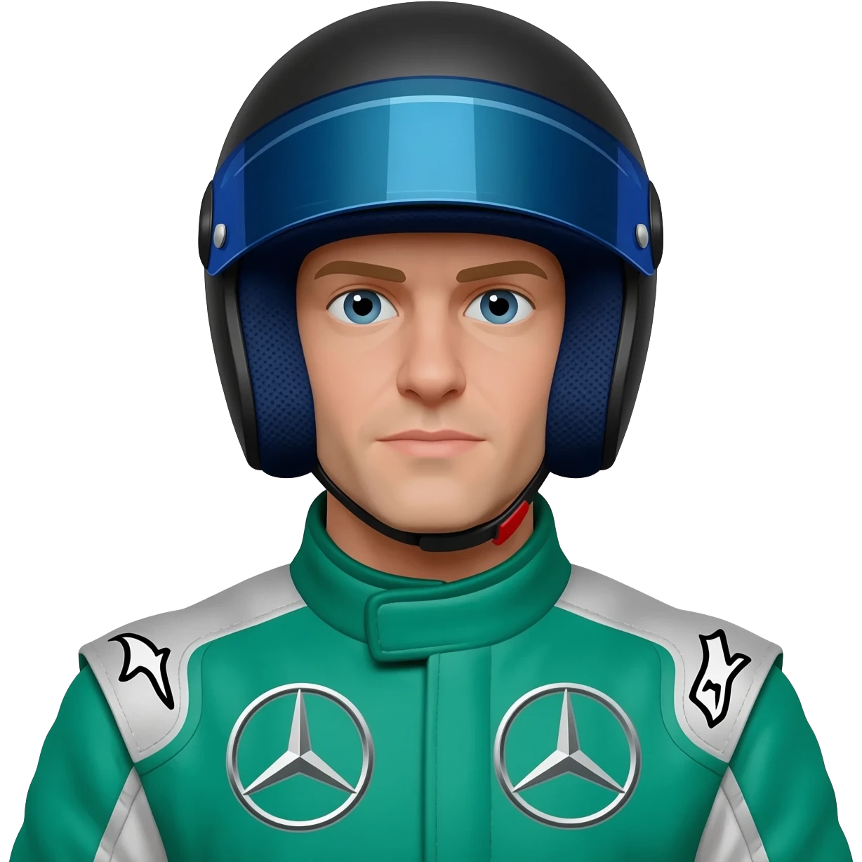 George Russel Mercedes formula one driver emoji