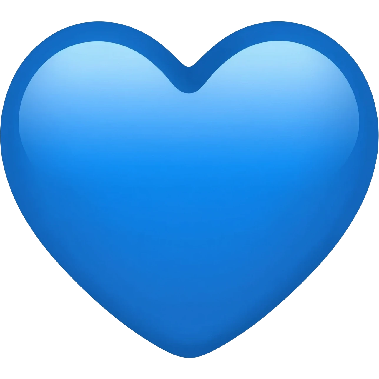 Coração azul emoji