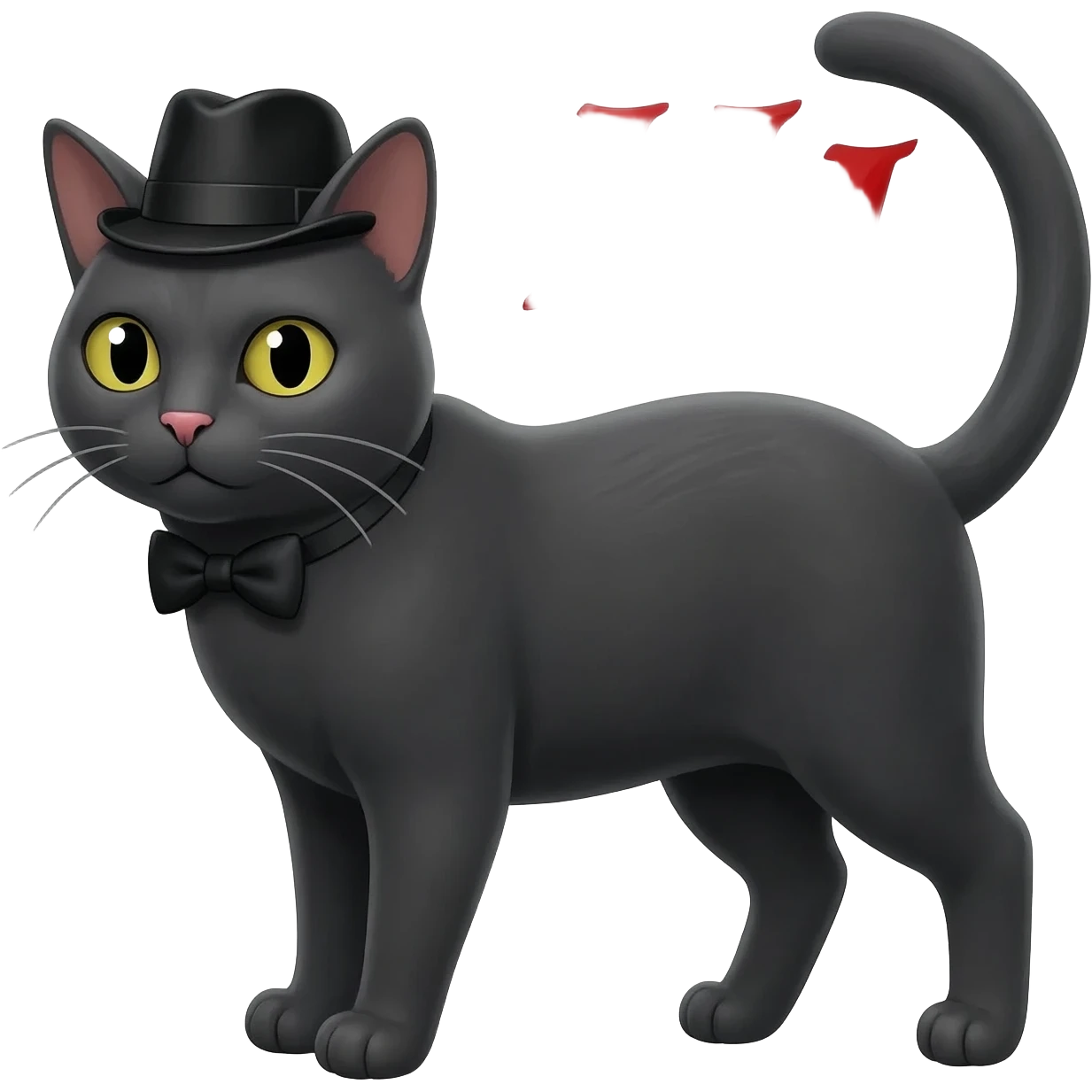 corleone mafia cat, said HI, with text HI emoji