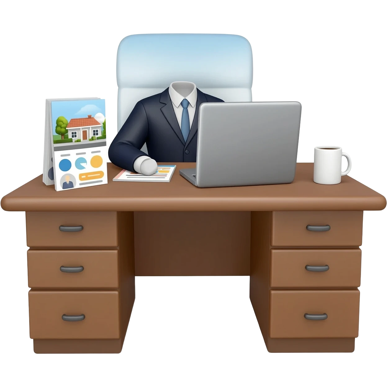 real estate broker desk emoji