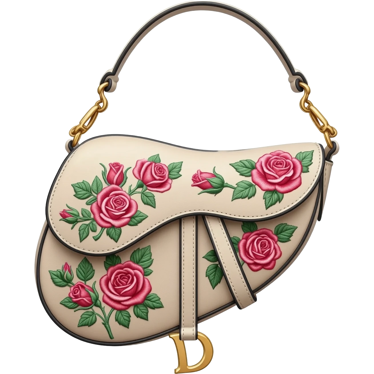 floral dior saddle bag emoji