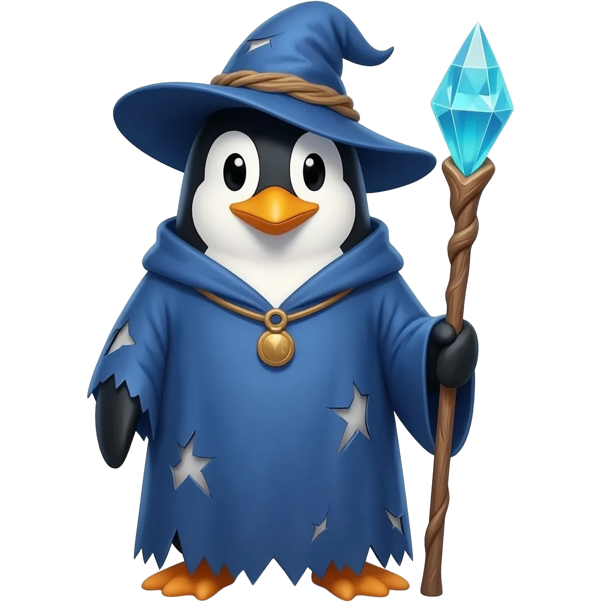 Penguin Wizard emoji