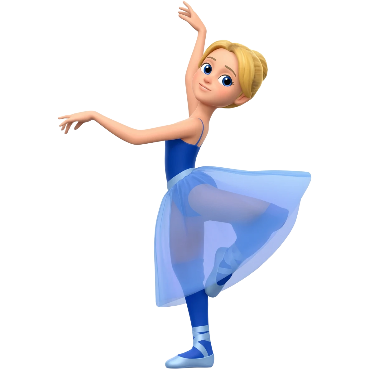 blonde ballerina with leg warmers emoji