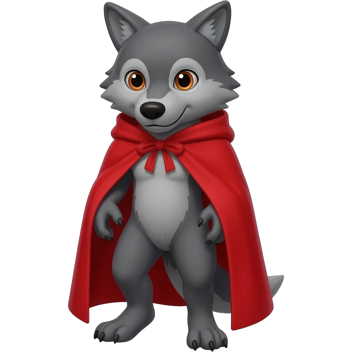 lobo caperucita roja, sin la capa roja emoji