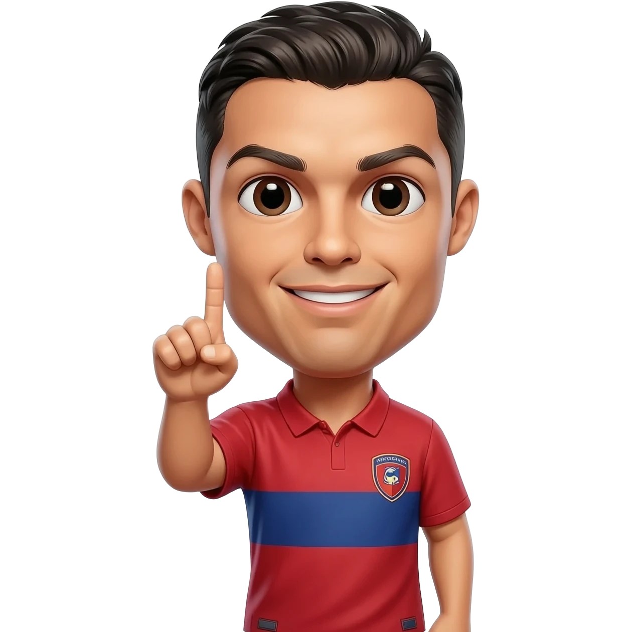 cr7 ronaldo doing the siu emoji