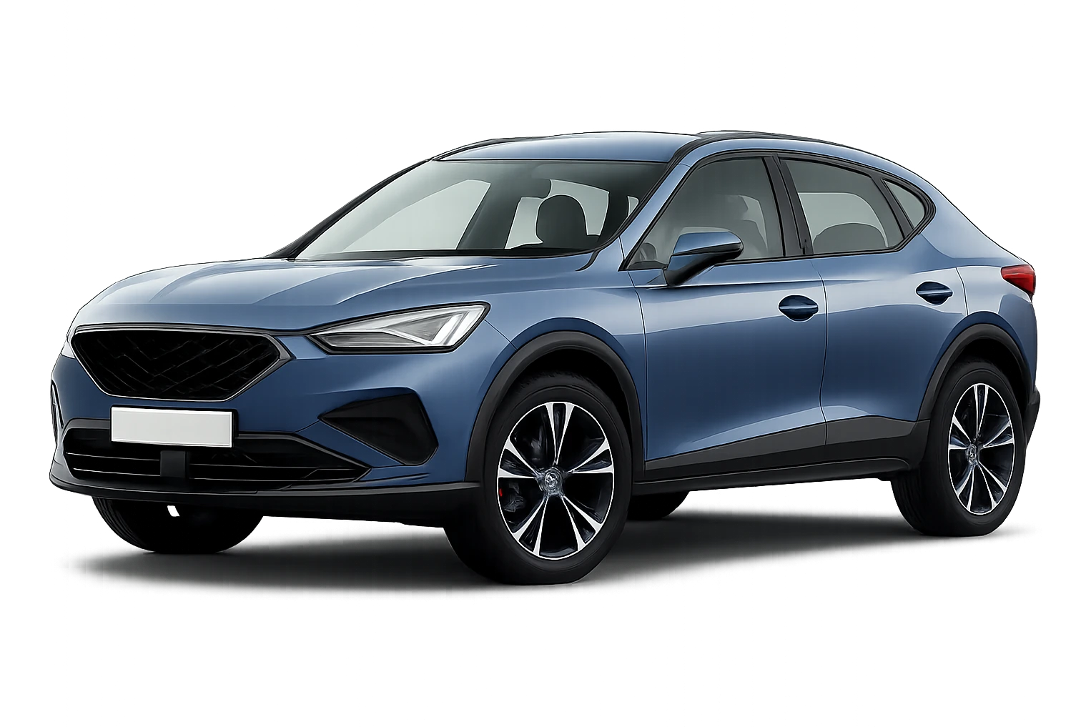 Make the car color 30% brighter while keeping the background transparent and the logo removed. Preserve all original details and style of the car in the image. emoji