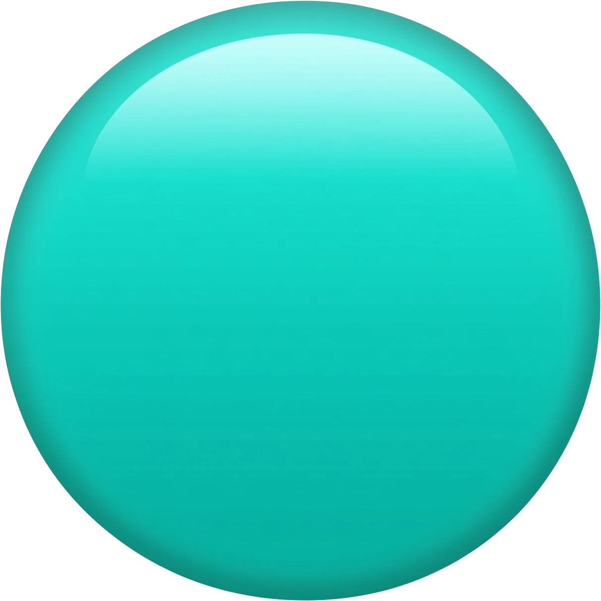 Teal circle emoji