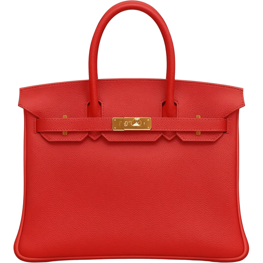 matte red hermes birkin bag emoji