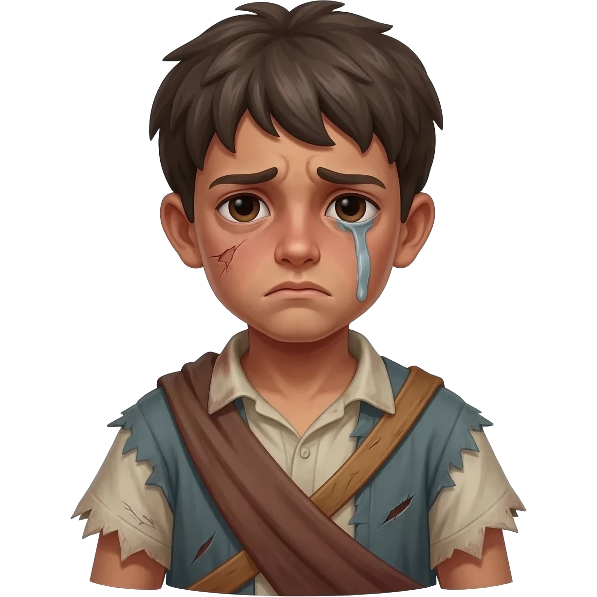 парень грустный бендый в рваной одежде растроенный и одинокий  ,  времена древнего иерусалима emoji