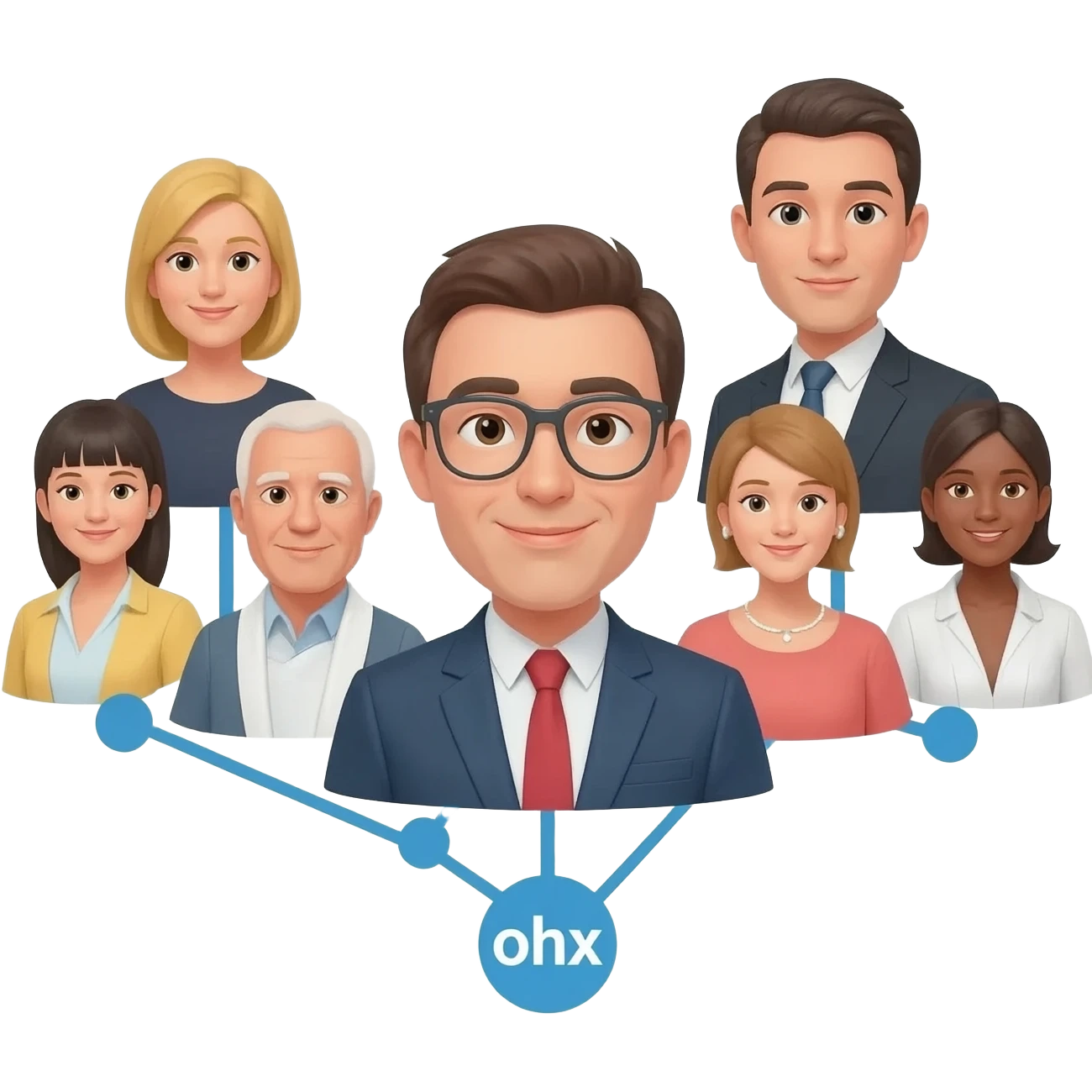 network bewteen the rich people emoji