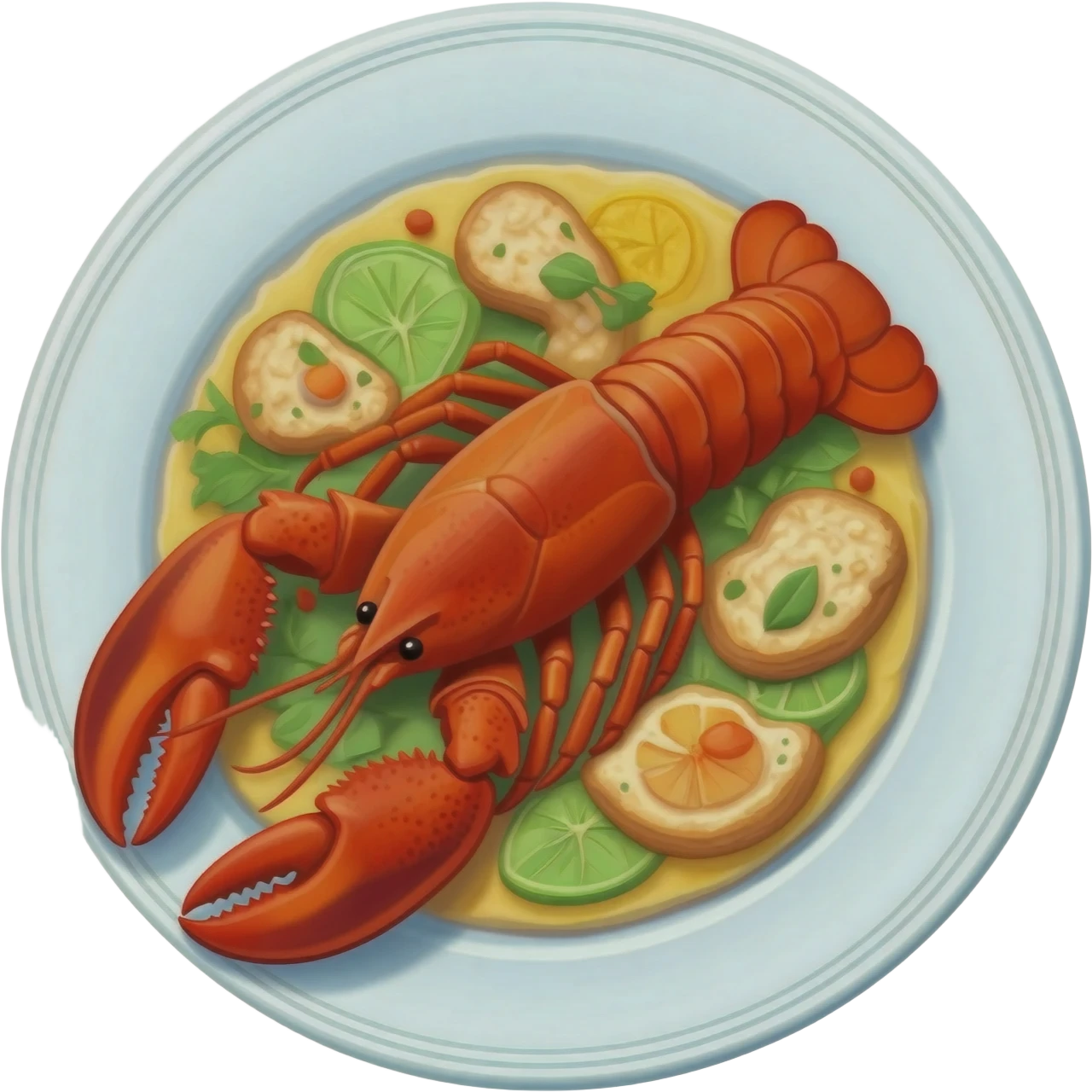 expensive lobster dish emoji