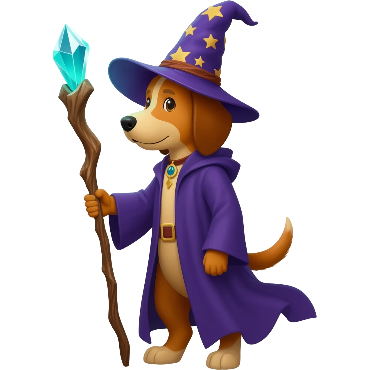 Dog wizard emoji