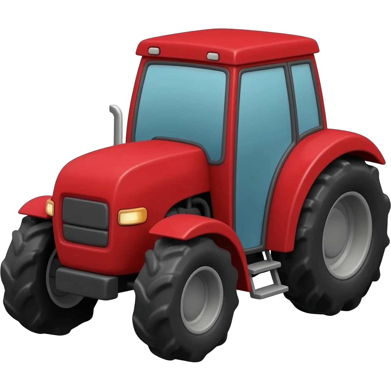 tractor color rojo en tamaño chico para insertar en un mensaje de whatsapp emoji