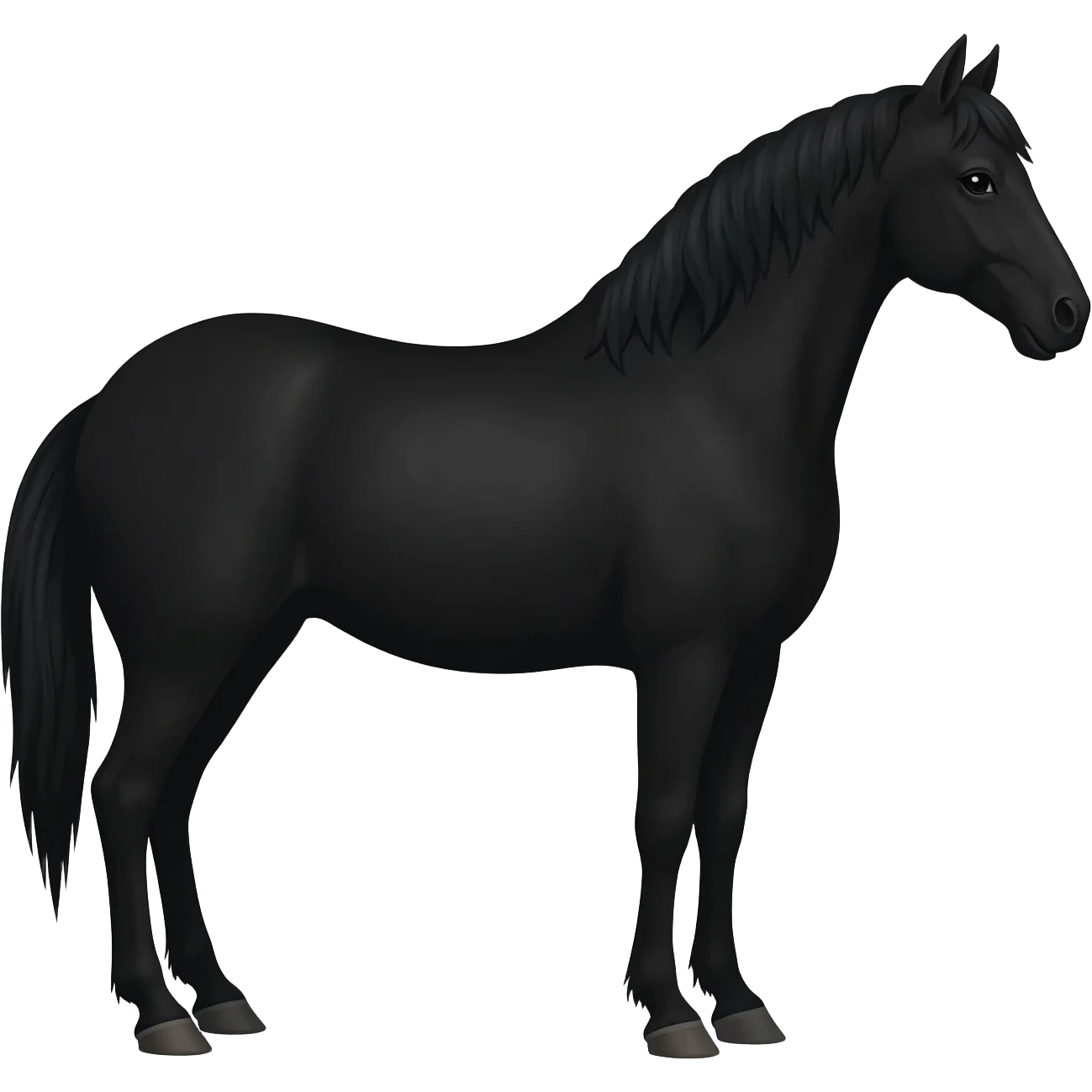 Black horse emoji